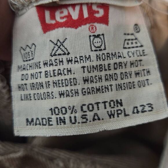 Levis 501 Vintage 90s USA Straight Leg Jeans 33x32 Brown Rare Wash 1994 - Picture 12 of 15